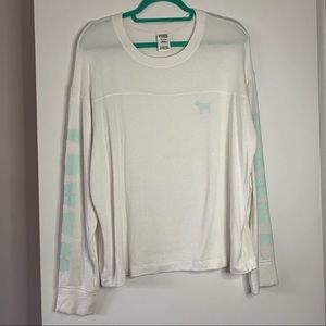 Victoria’s Secret PINK Cozy White Sleep Shirt